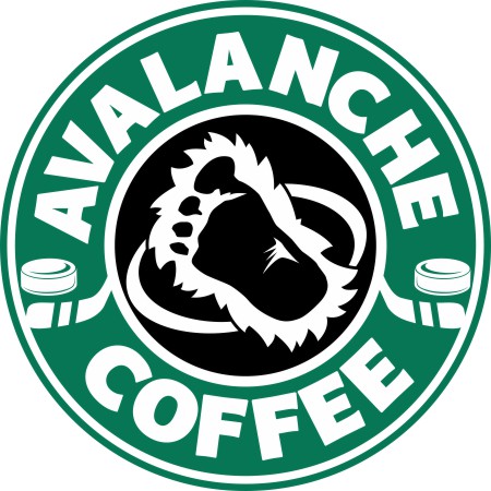 Colorado Avalanche Starbucks Coffee Logo vinyl decal